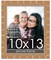 10x13 Modern Bamboo Picture Frame with UV-Resistant Acrylic & Acid Free Backing, Available in 5 Finishes - Gold, Silver, Brown, Black, and Natural